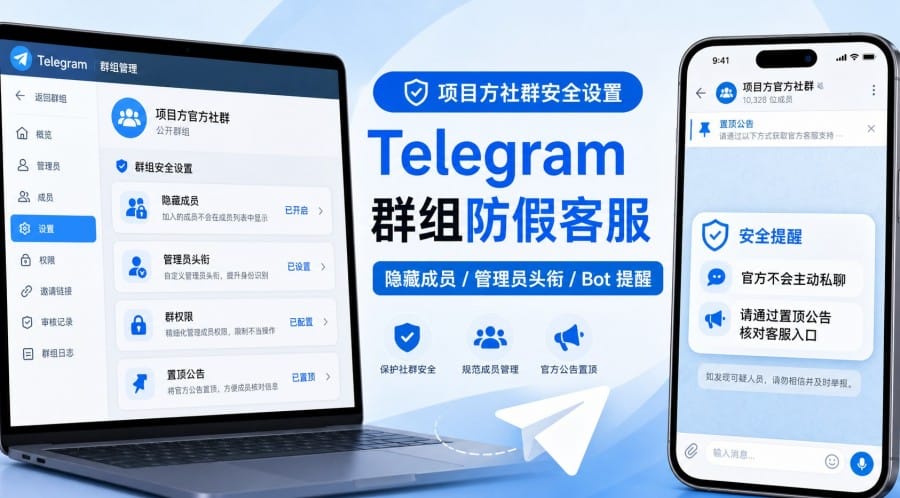 Telegram 群组怎么防止假客服?项目方社群安全设置指南