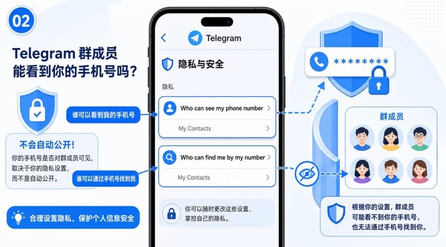 Telegram 群组隐私保护教程 - step 1