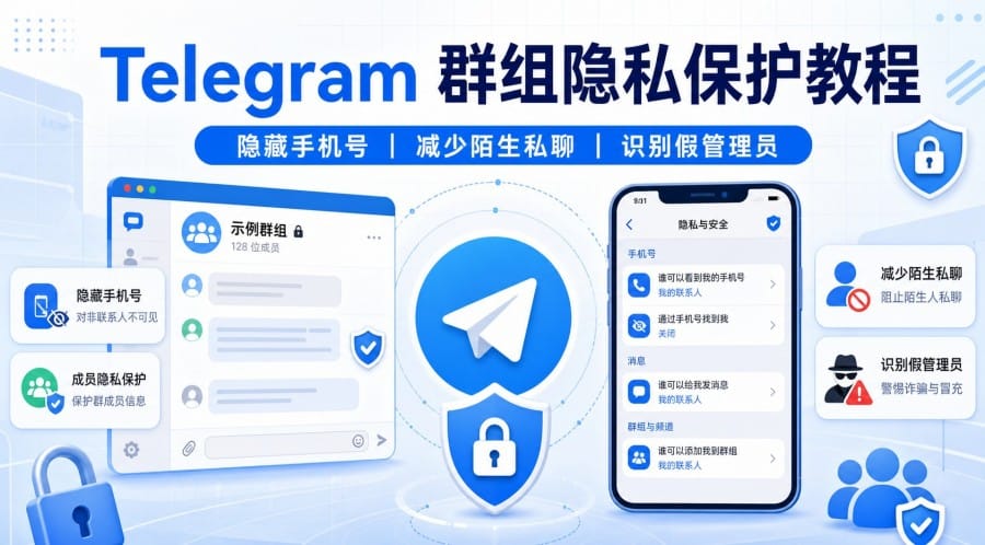 Telegram 群组隐私保护教程